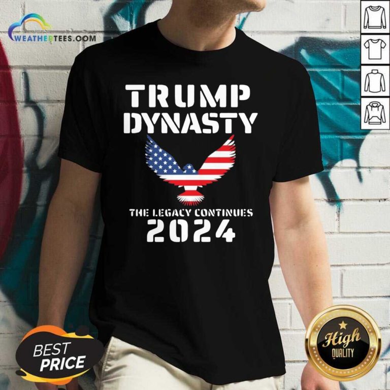 Donald Trump Dynasty The Legacy Continues 2024 V-neck - Design By Weathertees.com