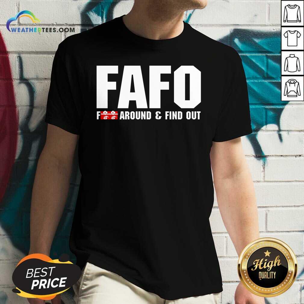 Fafo Fuck Around And Find Out V-neck - Design By Weathertees.com