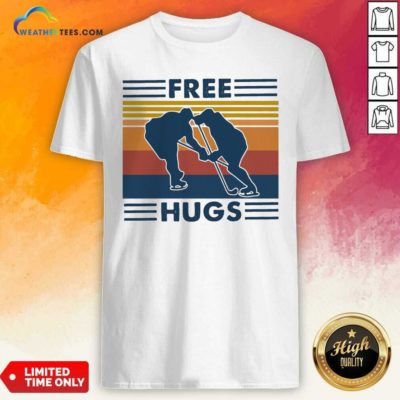 Free Hugs Vintage Retro Shirt - Design By Weathertees.com