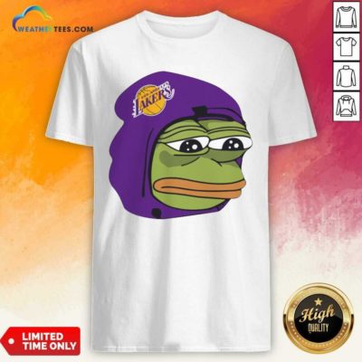 Los Angeles Lakers Sad Pepe The Frog Shirt - Design By Weathertees.com