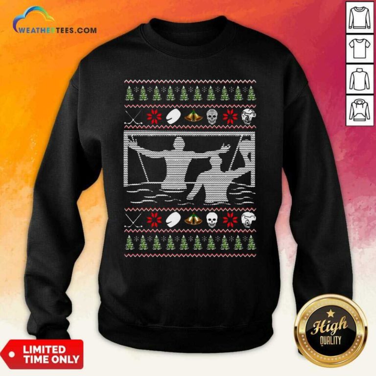 Water Polo Ugly Christmas Sweatshirt - Design By Weathertees.com