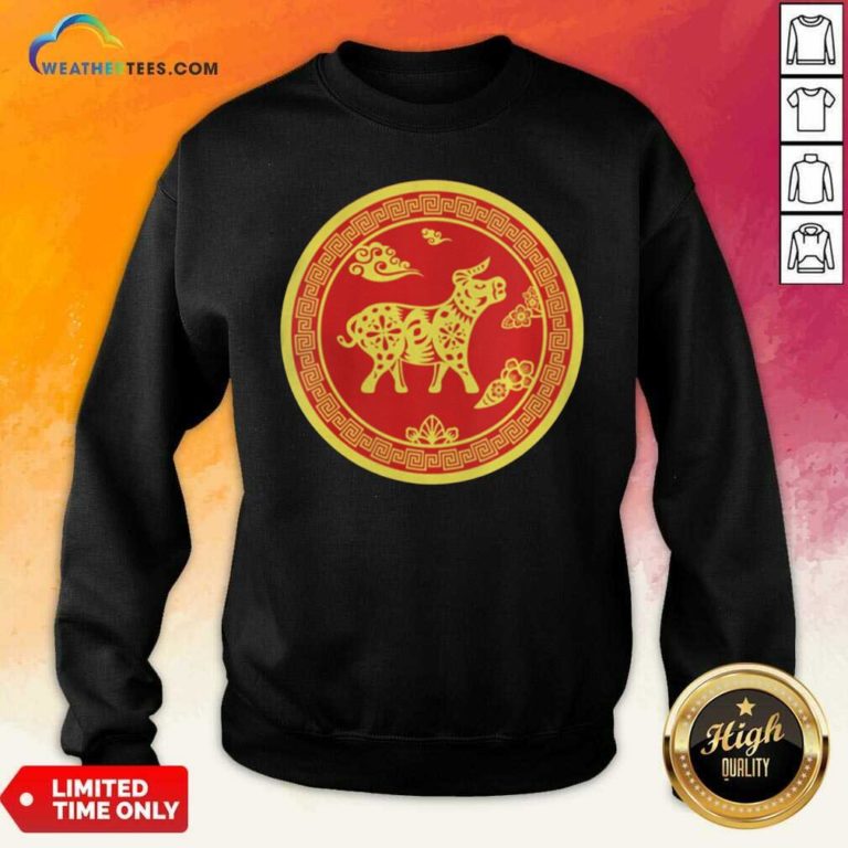 Year Of The Ox 2021 Happy New Year Sweatshirt - Design By Weathertees.com