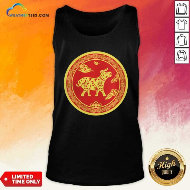 Year Of The Ox 2021 Happy New Year Tank Top - Design By Weathertees.com