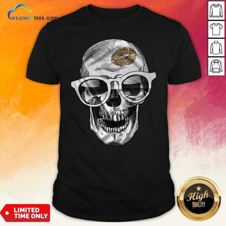 Skull Leopard Lip Shirt - Design By Weathertees.com