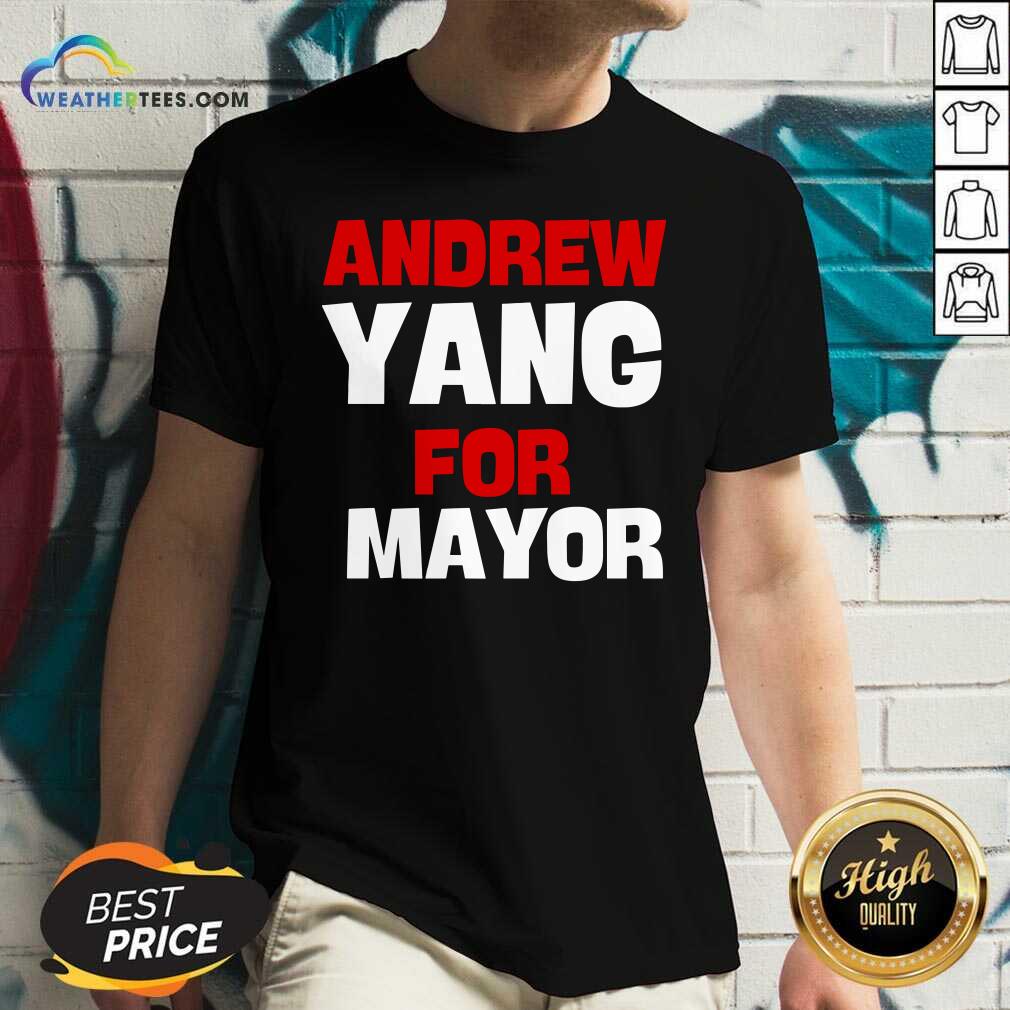 Andrew Yang For Mayor Essential V-neck - Design By Weathertees.com