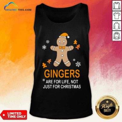 Snowman Gingers Are For Life Not Just For Christmas Tank Top - Design By Weathertees.com