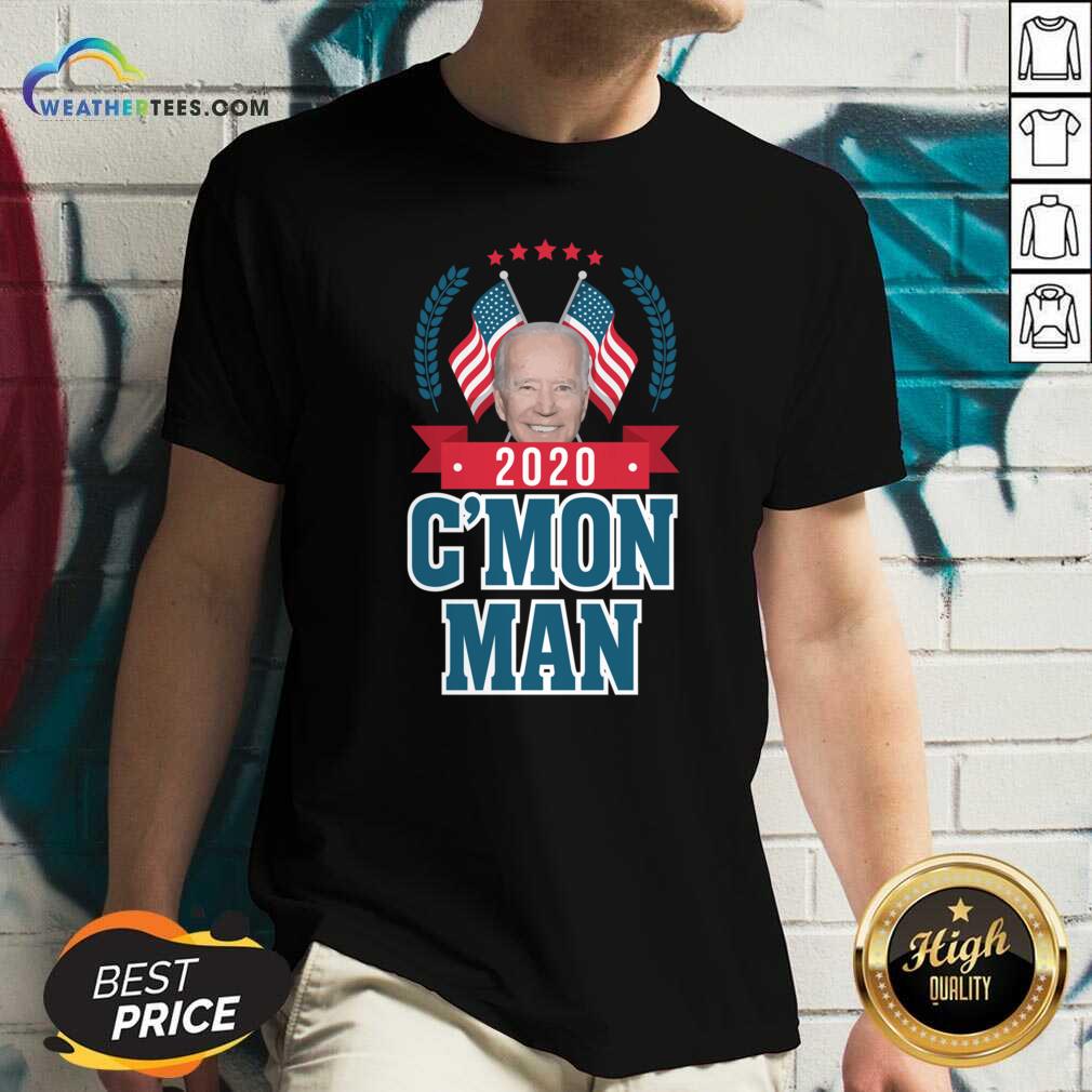 Cmon Man Come On Joe Biden American Flag V-neck - Design By Weathertees.com