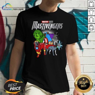 Mastiff Marvel Avengers Mastivengers V-neck - Design By Weathertees.com