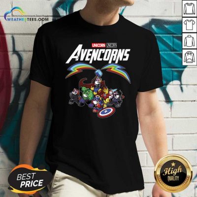 Unicorn Marvel Avengers Avencorns V-neck - Design By Weathertees.com