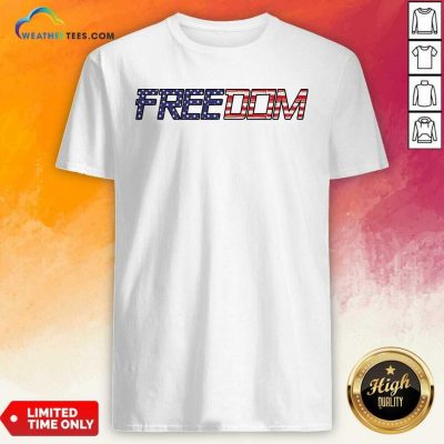 American Flag Patriotic Freedom Shirt - Design By Weathertees.com