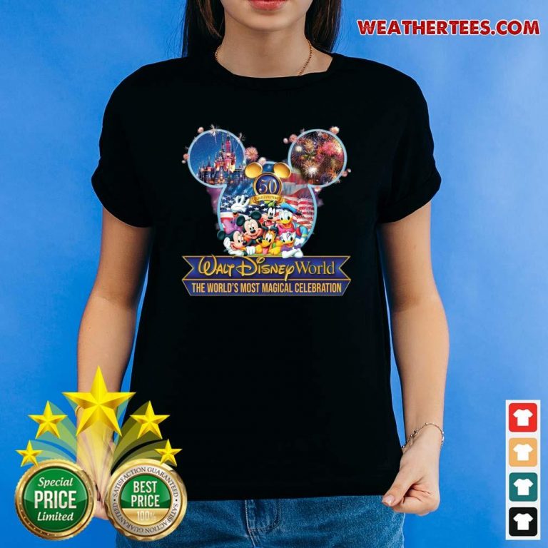 Mickey Mouse Walt Disney World The World’s Most Magical Celebration Ladies-tee - Design By Weathertees.com
