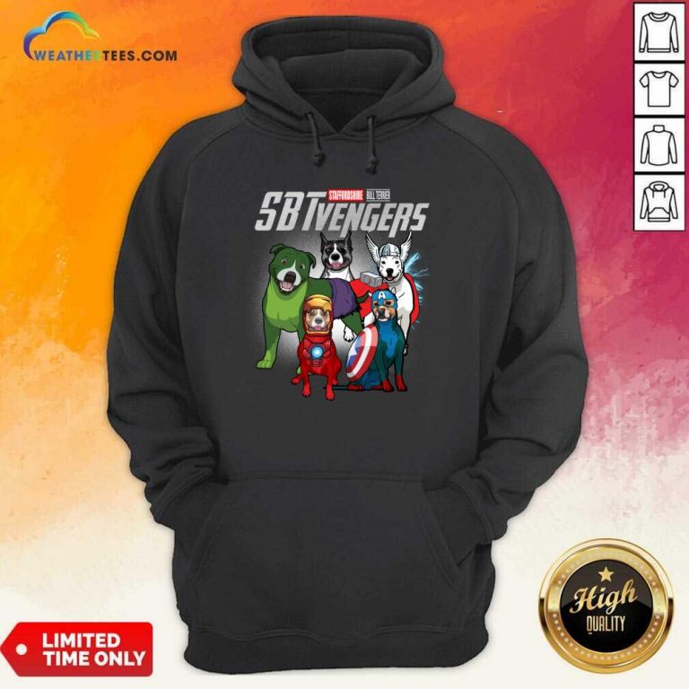 Staffordshire Bull Terrier Marvel Avengers Sbtvengers Hoodie - Design By Weathertees.com