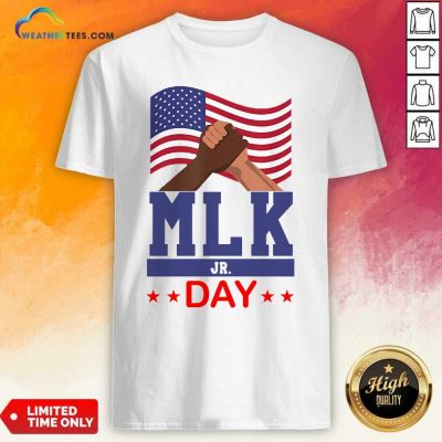 American Flag Martin Luther King Jr Day MLK Fist Freedom Shirt - Design By Weathertees.com