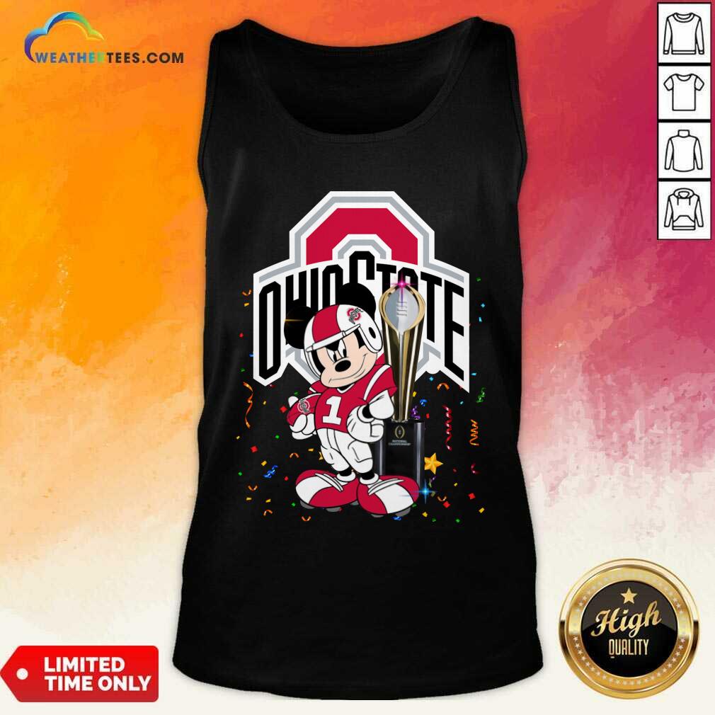 Mickey Mouse Ohio State Buckeyes Tank Top - Design By Weathertees.com