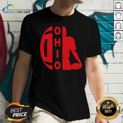 Ohio OH State Football Vintage Athletic Style V-neck - Design By Weathertees.com