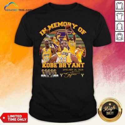 In Memory Of Kobe Bryant January 26 2020 Vintage Shirt - Design By Weathertees.com