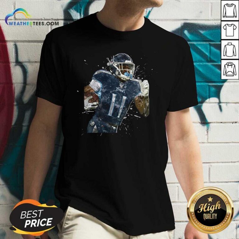 Tennessee Titans Football Player 11 NFL Playoffs V-neck - Design By Weathertees.com