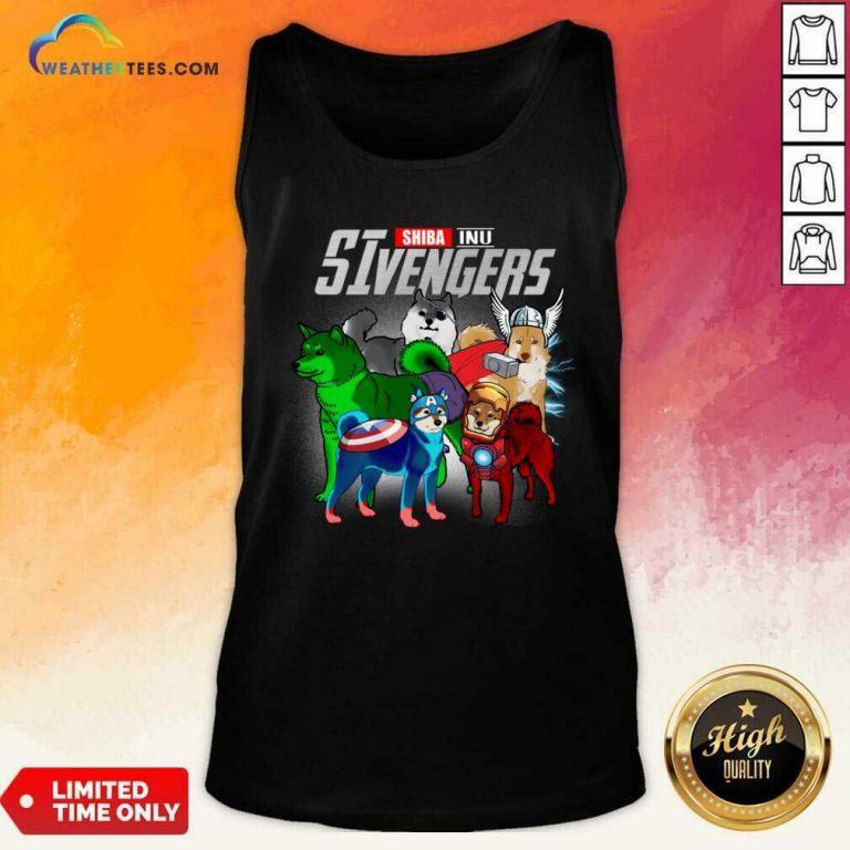 Shiba Inu Marvel Avengers SIvengers Tank Top - Design By Weathertees.com