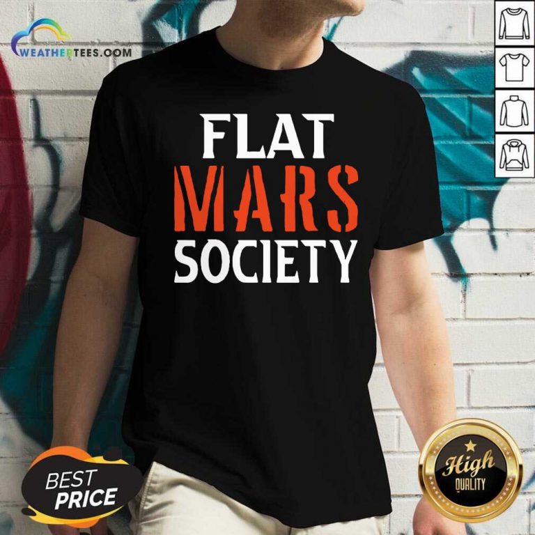 Flat Mars Society V-neck - Design By Weathertees.com