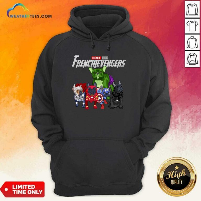 Marvel Avengers French Bulldog Frenchievengers Hoodie - Design By Weathertees.com