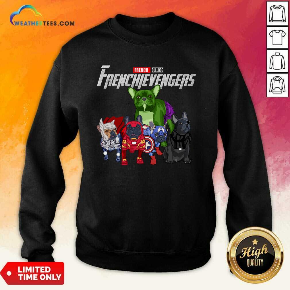 Marvel Avengers French Bulldog Frenchievengers Sweatshirt - Design By Weathertees.com