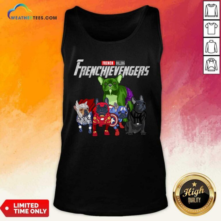 Marvel Avengers French Bulldog Frenchievengers Tank Top - Design By Weathertees.com