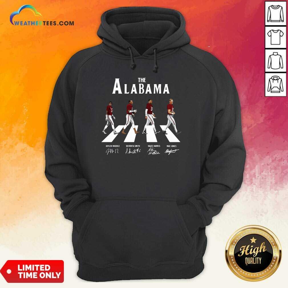 The Alabama Abbey Road Signatures Hoodie - Design By Weathertees.com