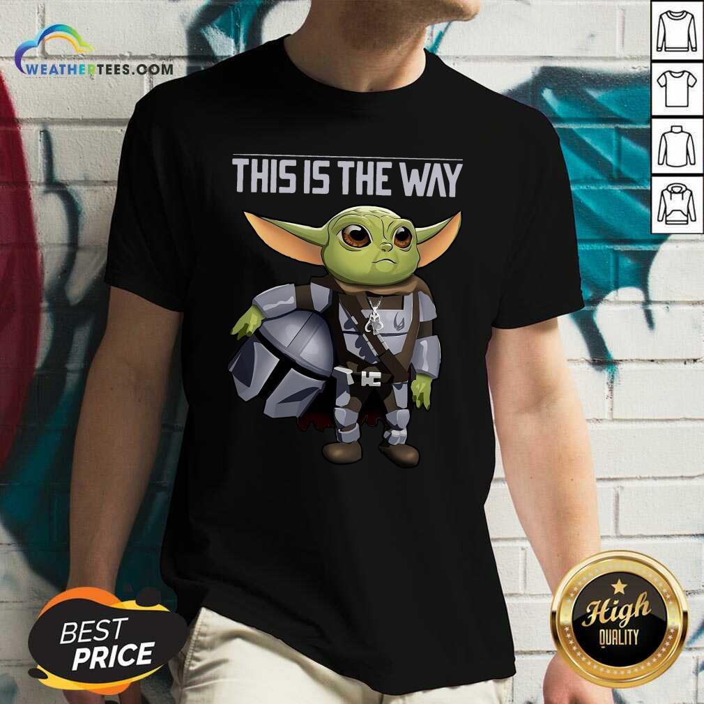 Baby Yoda The Mandalorian This Is The Way V-neck - Design By Weathertees.com