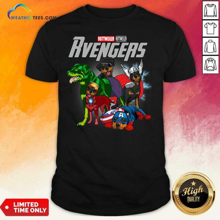 Marvel Avengers Rottweiler Rvengers Shirt - Design By Weathertees.com
