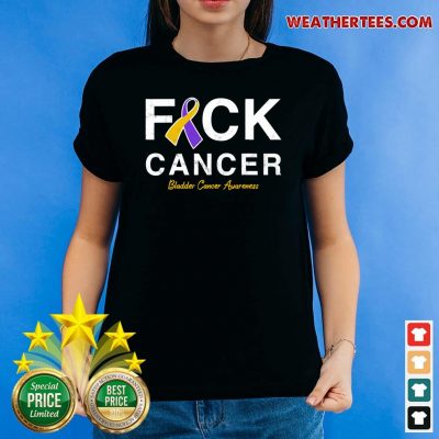 Raise Support Bladder Ribbon Cancer Awareness Pun Ladies-tee - Design By Weathertees.com