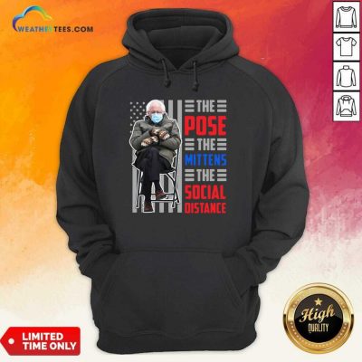 Bernie Sanders The Pose The Mittens The Social Distance Hoodie - Design By Weathertees.com