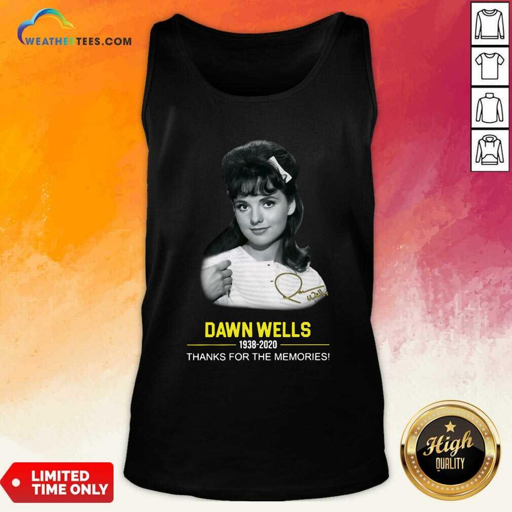 Dawn Wells 1983 2020 Thank You For The Memories Signature Tank Top - Design By Weathertees.com