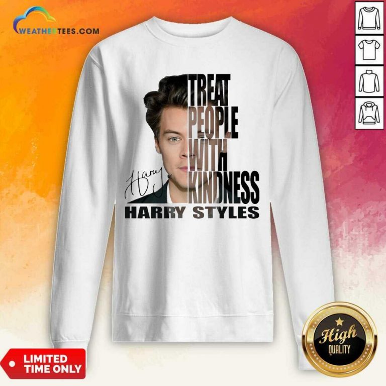 Treat People With Kindness Harry Styles Signature Sweatshirt - Design By Weathertees.com