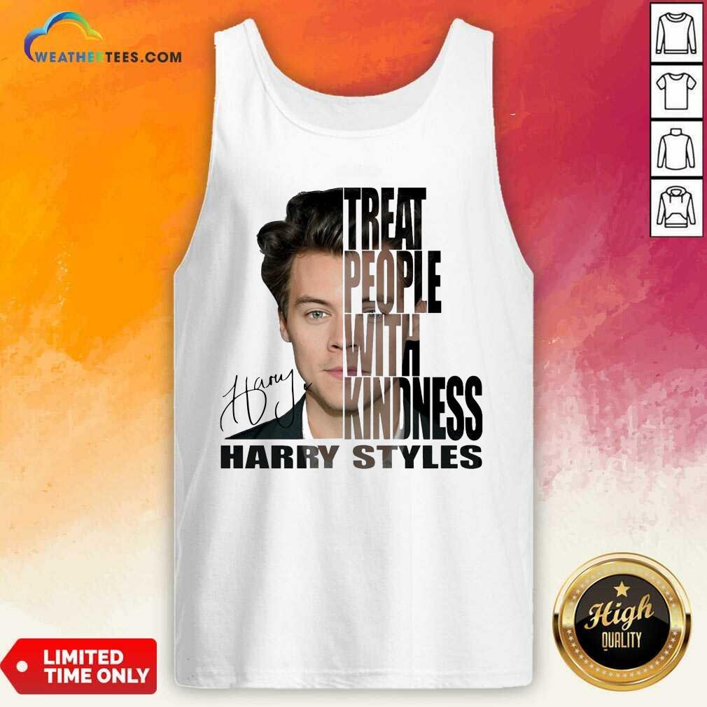 Treat People With Kindness Harry Styles Signature Tank Top - Design By Weathertees.com