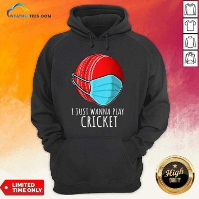 I Just Wanna Play Cricket Hoodie - Design By Weathertees.com
