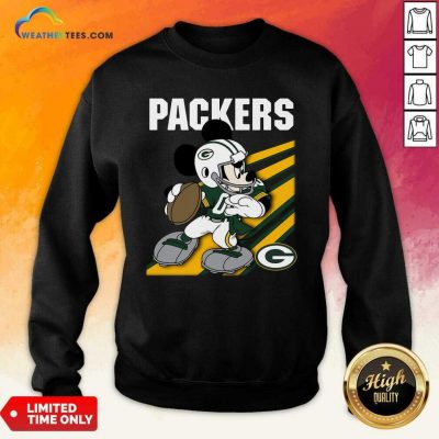 Mickey Mouse Green Bay Packers Sweatshirt - Design By Weathertees.com