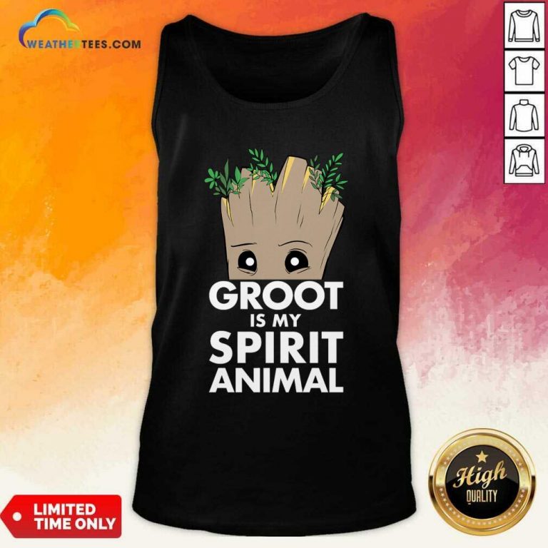 Baby Groot Is My Spirit Animal Tank Top - Design By Weathertees.com