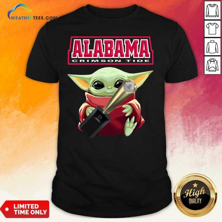 Baby Yoda Alabama Crimson Tide Shirt - Design By Weathertees.com