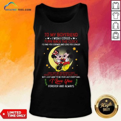 Mickey Mouse And Minnie Mouse To My Boyfriend Turn Back The Clock Tank Top - Design By Weathertees.com