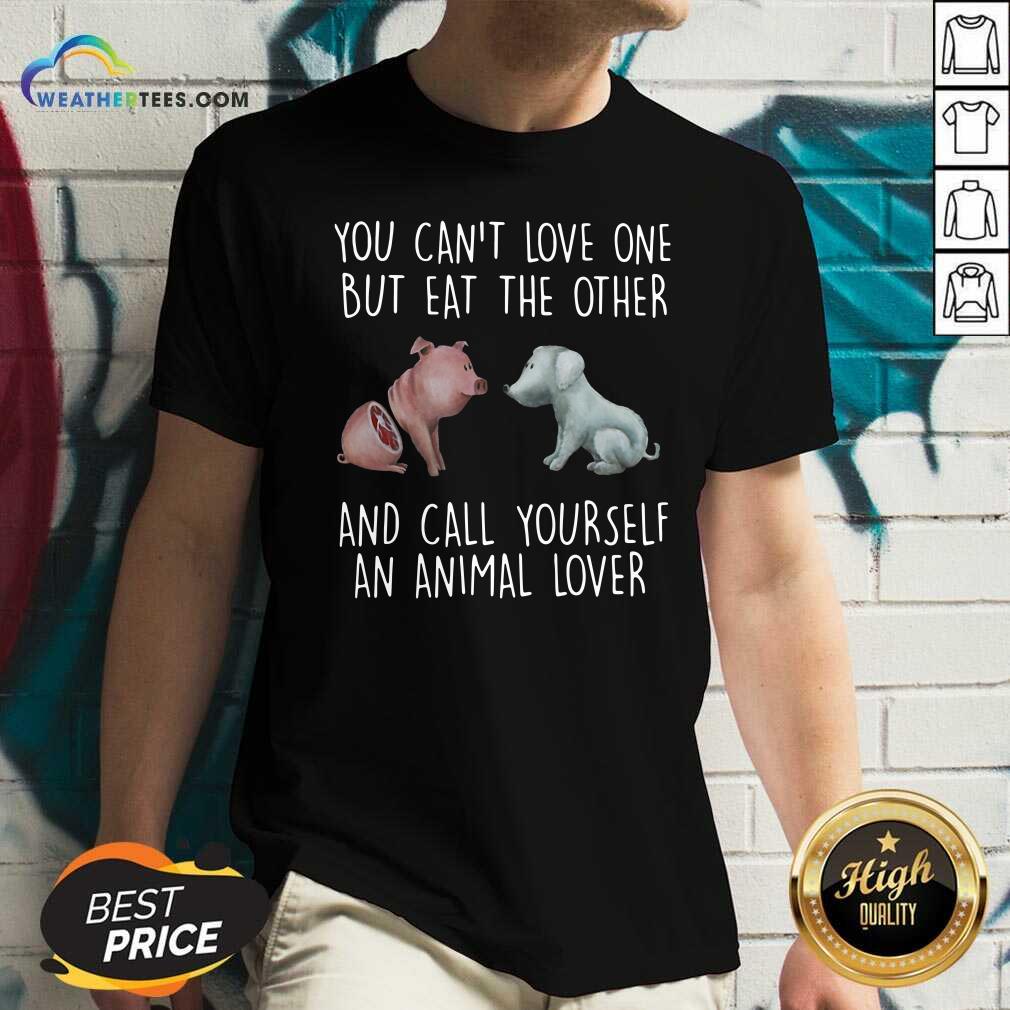 Pig And Dog You Can Not Love One But Eat The Other And Call Yourself An Animal Lover Tank Top - Design By Weathertees.com