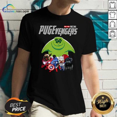 Pug Dog Marvel Avengers Pugevengers V-neck - Design By Weathertees.com