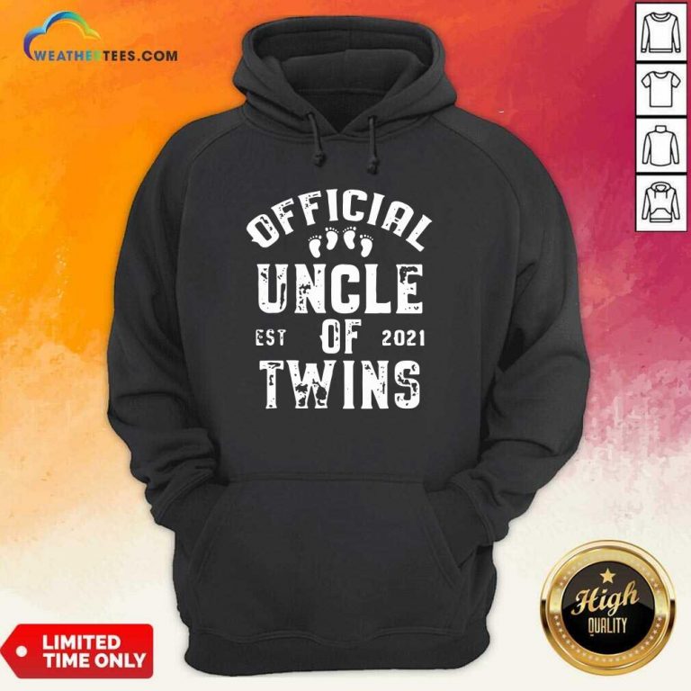 Uncle Of Twins Est 2021 Fathers Day Hoodie - Design By Weathertees.com