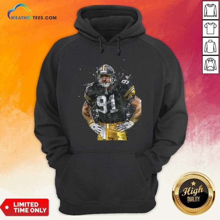 Pittsburgh Steelers Football Player 91 Nfl Playoffs Hoodie - Design By Weathertees.com