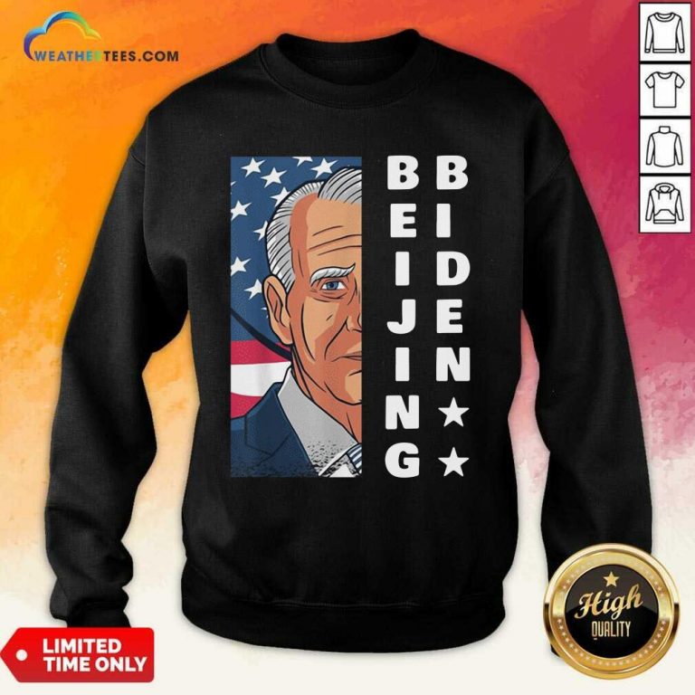 Joe Biden Is Not President American Flag Sweatshirt - Design By Weathertees.com