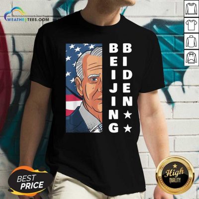 Joe Biden Is Not President American Flag V-neck - Design By Weathertees.com