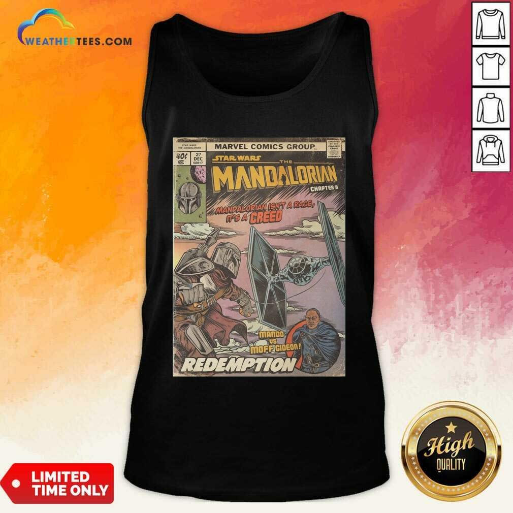 Star Wars The Mandalorian Chapter 8 Mando Vs Moff Gideon Redemption Tank Top - Design By Weathertees.com