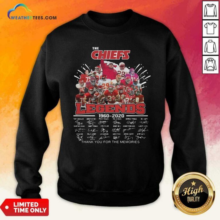 The Kansas City Chiefs Legends 1960 2020 Signatures Sweatshirt - Design By Weathertees.com