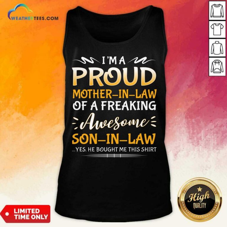 Confident Proud Mother In Law Son 1 Tank Top