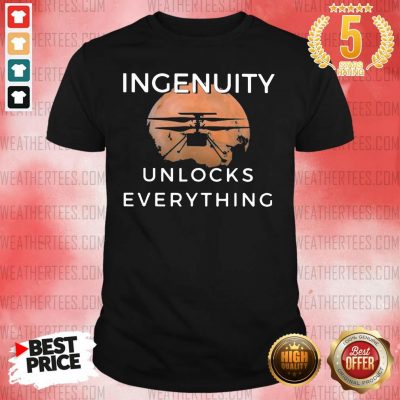 Cool 11 Ingenuity Unlocks Everything Shirt - Design by Weathertee.com