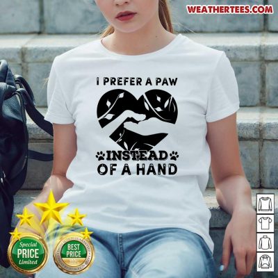 Cute 9 Paw Of A Hand Ladies-tee - Design by Weathertee.com